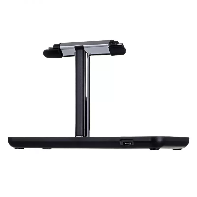 Freestanding Charging Station UNITEK P1212A 15W Wireless ABS Black Silver