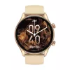 Smartwatch Zeblaze Btalk 3 Plus, round 1.39 inch IPS 360×360 touchscreen, 260 mAh, gold silicone strap