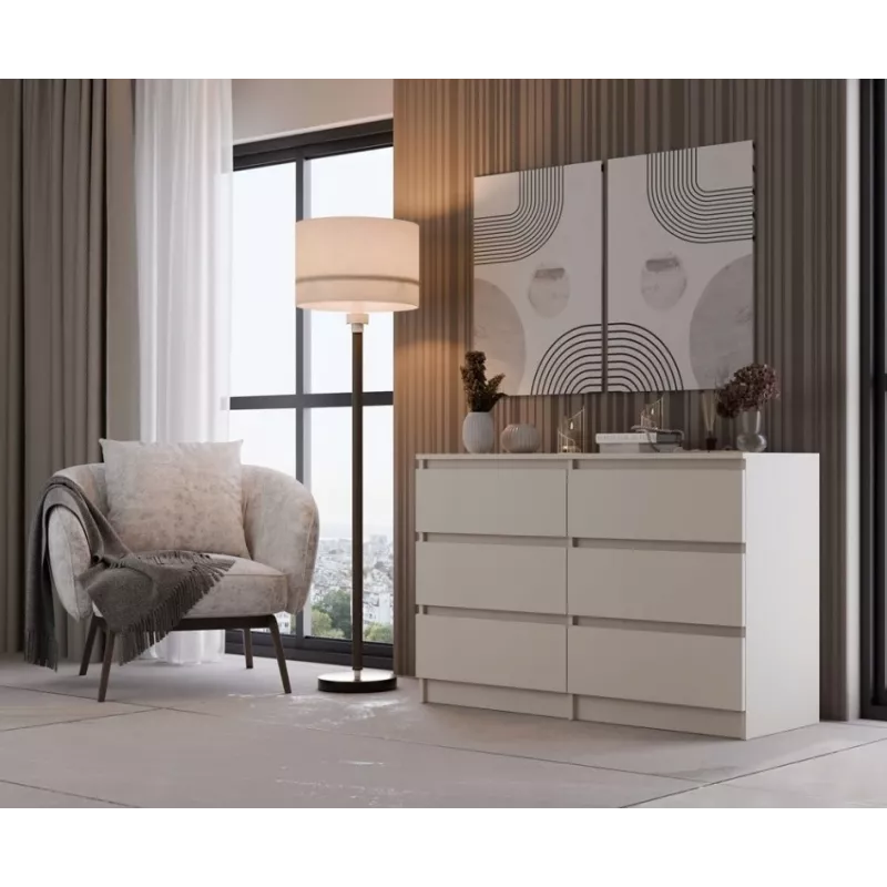 MALWA CHEST OF DRAWERS M6/120 CASMERE COLOUR