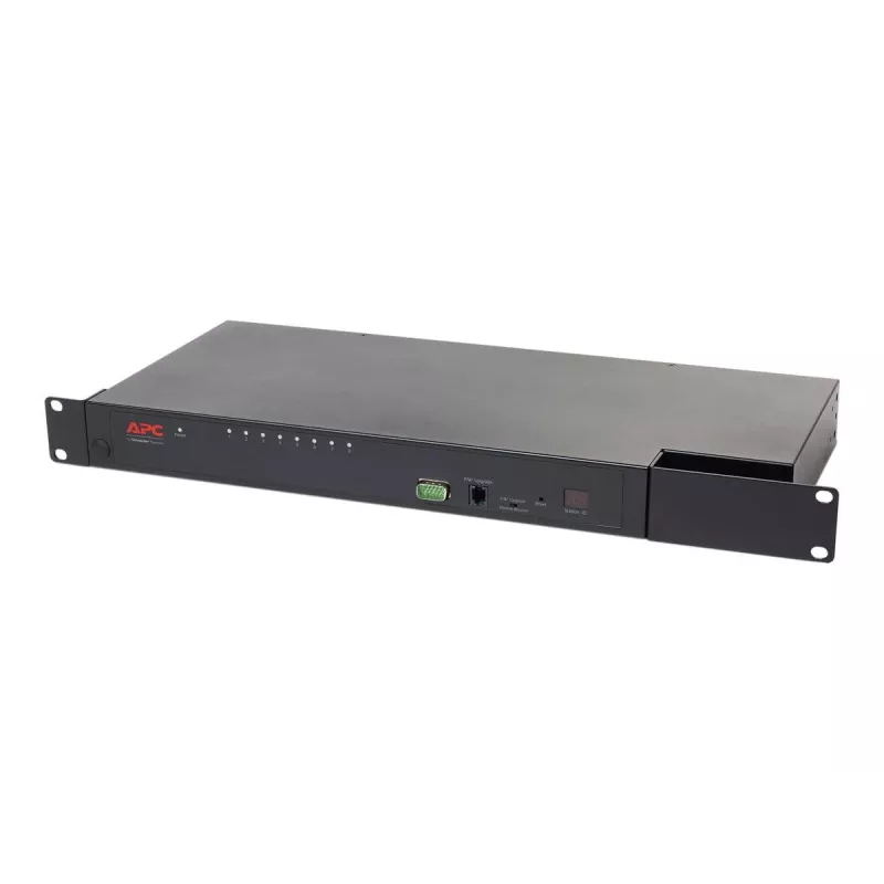 KVM switch APC KVM0108A, 8-port PS/2 VGA, 1U rack, 1600x1200, black