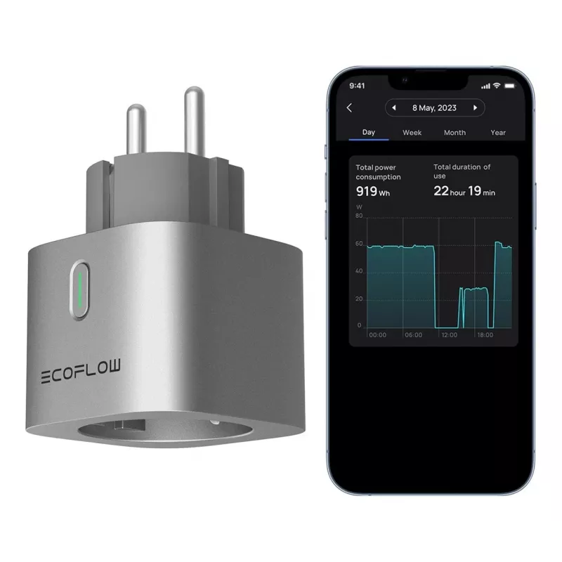 Smart Plug EcoFlow EFA-SMARTPLUG-EU-4P Indoor Silver