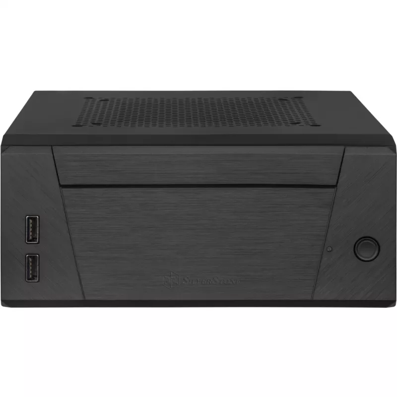 SilverStone MILO ML10 - USFF - Mini-ITX - no power supply - Black - USB/Audio (SST-ML10B)
