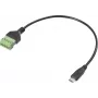 Renkforce USB-C Adapter Cable[1x Plug - 1x Clamp Connection] RF-6443952 30 cm (RF-6443952)