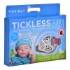 Ultrasonic tick repeller TICKLESS PRO-104BE for pets — wearable, battery-powered, waterproof, 1.5 m range, beige