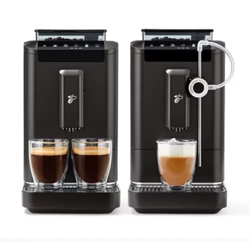 Espresso machine Tchibo Esperto2 Milk black — integrated milk frother, countertop automatic espresso maker