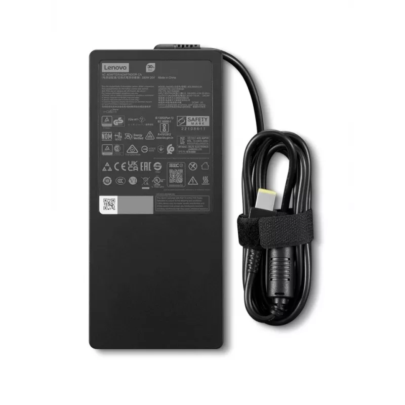 Power adapter Lenovo Legion Slim 330W GaN 20V – laptop charging adapter, 330W, GaN, 20V output
