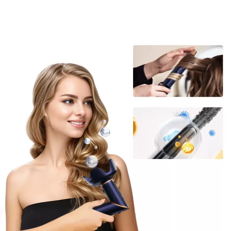 Multistyler hair dryer and curler Lovio LVHS001BL with combined hot air styling function