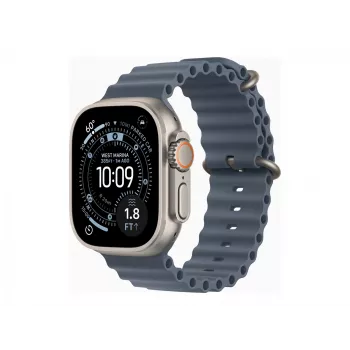 Apple Watch Ultra 3 GPS + Cellular 49mm Natural Titanium Case with Anchor Blue Ocean Band | Apple