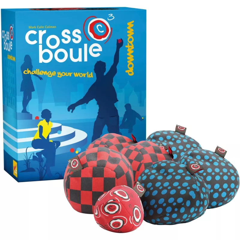 Crossboule Set Downtown, Skill Game Blue/Red
