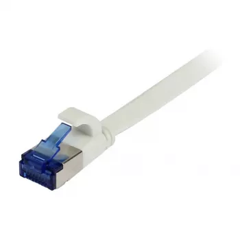 Synergy 21 Patch Cable RJ45, CAT6A 500Mhz, 1.0m, White, U/FTP, Flat, TPE(Superflex), AWG32, Synergy 21 - Cable Type U-FTP - Wire Pairs Foil-Shielded