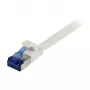 Synergy 21 Patch Cable RJ45, CAT6A 500Mhz, 1.0m, White, U/FTP, Flat, TPE(Superflex), AWG32, Synergy 21 - Cable Type U-FTP - Wire Pairs Foil-Shielded