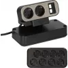 Power Extension Brennenstuhl 1153580100 2m 10 AC Outlets Indoor Black Silver