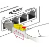 Networking Cable DeLOCK 85330 RJ-45 Cat6a 0.5m White