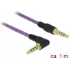 Audio Cable DeLOCK 85611 1m 3.5mm Purple
