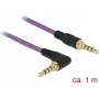 Audio Cable DeLOCK 85611 1m 3.5mm Purple