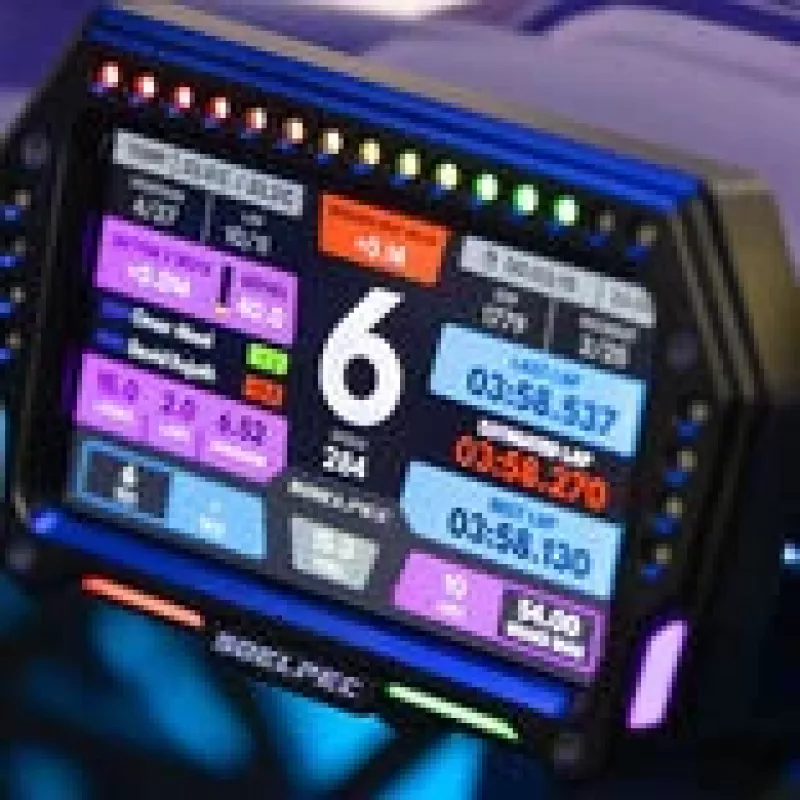 Racing display Spectrum SOELPEC XR-5 — vehicle-mounted dash display for motorsport telemetry and lap data