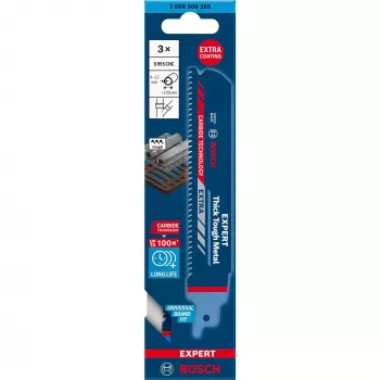 Bosch 2 608 900 366 jigsaw/scroll saw/reciprocating saw blade Sabre saw blade Carbide 3 pc(s)