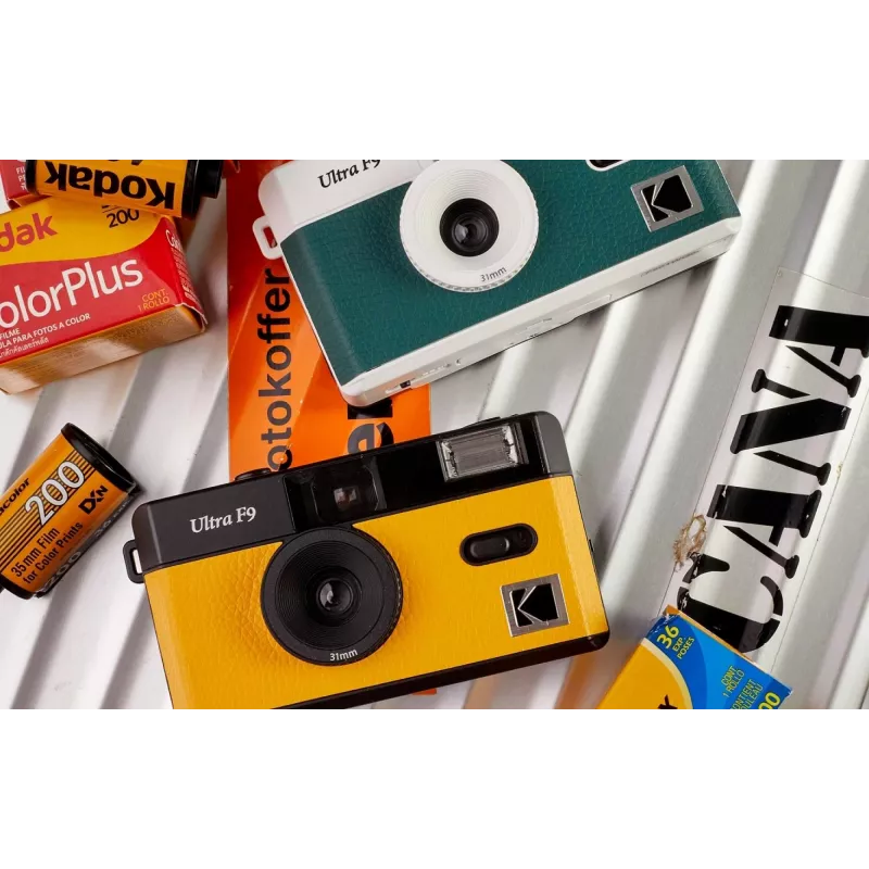 Compact film camera Kodak F9 135 mm Green White ISO 200-400