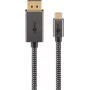 Goobay USB-C -to-DisplayPort -Braided Cable 4K a 60 Hz 3 m black Silver - -Plug (75709)
