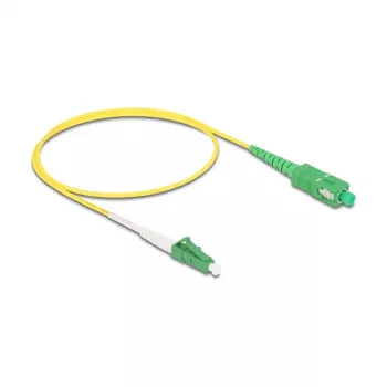 DeLOCK 83234 InfiniBand Fibre Optic Cable 0.5m LC SC LC/APC Yellow