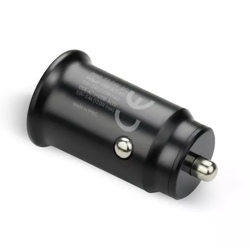 Car charger everActive CC-25 — 2x USB ports, 12W total output, 12V–24V vehicle power