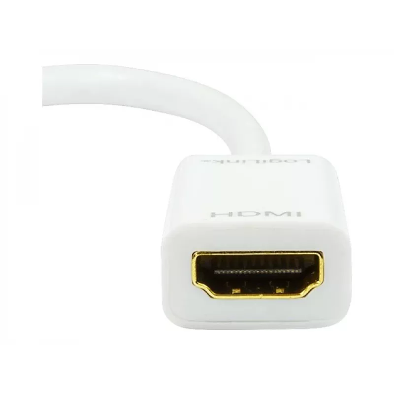 Video cable adapter LOGILINK Mini DisplayPort to HDMI Type A CV0036A, 0.1 m, grey