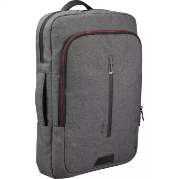 Backpack YENKEE YBB 1522GY — multifunctional laptop backpack for 15.6 inch | Nylon, 12 l, Grey/Red