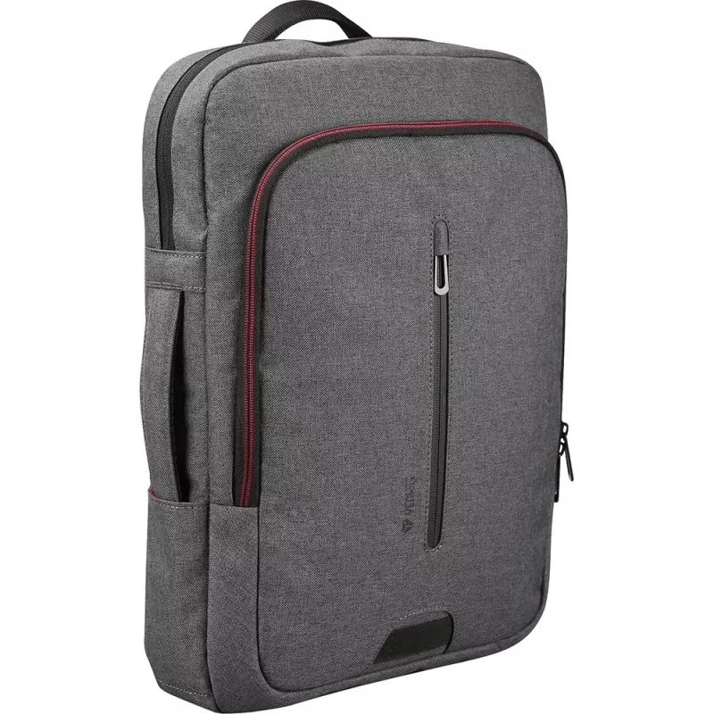 Backpack YENKEE YBB 1522GY — multifunctional laptop backpack for 15.6 inch | Nylon, 12 l, Grey/Red