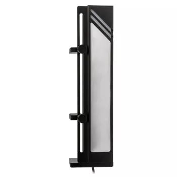 GPU support bracket Kolink Core Pro Aluminium with ARGB infinity mirror effect, height-adjustable, supports up to two GPUs, black