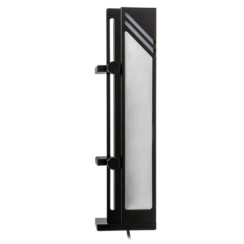 GPU support bracket Kolink Core Pro Aluminium with ARGB infinity mirror effect, height-adjustable, supports up to two GPUs, black