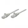 Intellinet Network Patch Cable, Cat6, 2m, Grey, CCA, U/UTP, PVC, RJ45, Gold Plated Contacts, Snagless, Booted, Lifetime Warranty