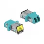 Optical Fiber Coupler DeLOCK 86900 LC Duplex Female to Female Multi-mode Aqua