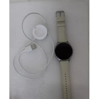 SALE OUT. Xiaomi Watch 2 Titan Gray Case With White Leather Strap | SALE OUT. Xiaomi Watch 2 Titan | Smart watch | GPS (satellite) | AMOLED | 1.43inch | USED, SCRATCHES ON SCREEN A
