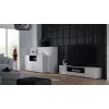 Cama TV stand VIVA 180 white/white gloss + black
