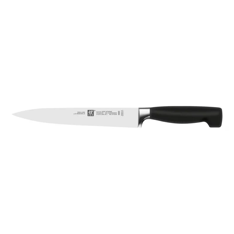 Knife/cutlery block set ZWILLING 35145-000-0 — 7-piece stainless steel blades, plastic handles, includes bread, paring, chef, carving knives, scissors slot