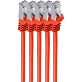 Networking Cable ShiverPeaks BS75515-R-SET5 Red 5m Cat7 S/FTP