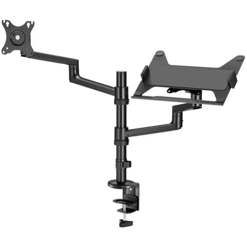 Monitor mount WENTRONIC Goobay Deluxe 74417 with laptop arm, black