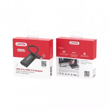 UNITEK V1421A USB graphics adapter Black