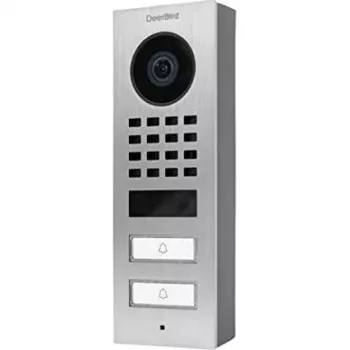 Video doorphone door bird D1102V V4A Stainless Steel with 2 call buttons