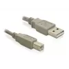 USB Cable DeLOCK 82216 USB 2.0 3m USB A USB B Grey