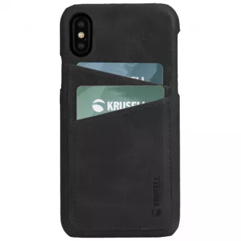 Cover Krusell Sunne 2 Card Cover iPhone XS Max Black
