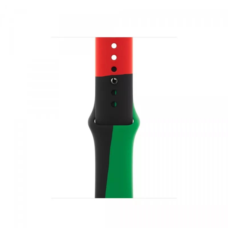 Band Apple 44mm Black Unity Sport Band S/M Black Green Red