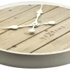 NeXtime klok 3134wi Plank, Ø50 cm, Wall, White