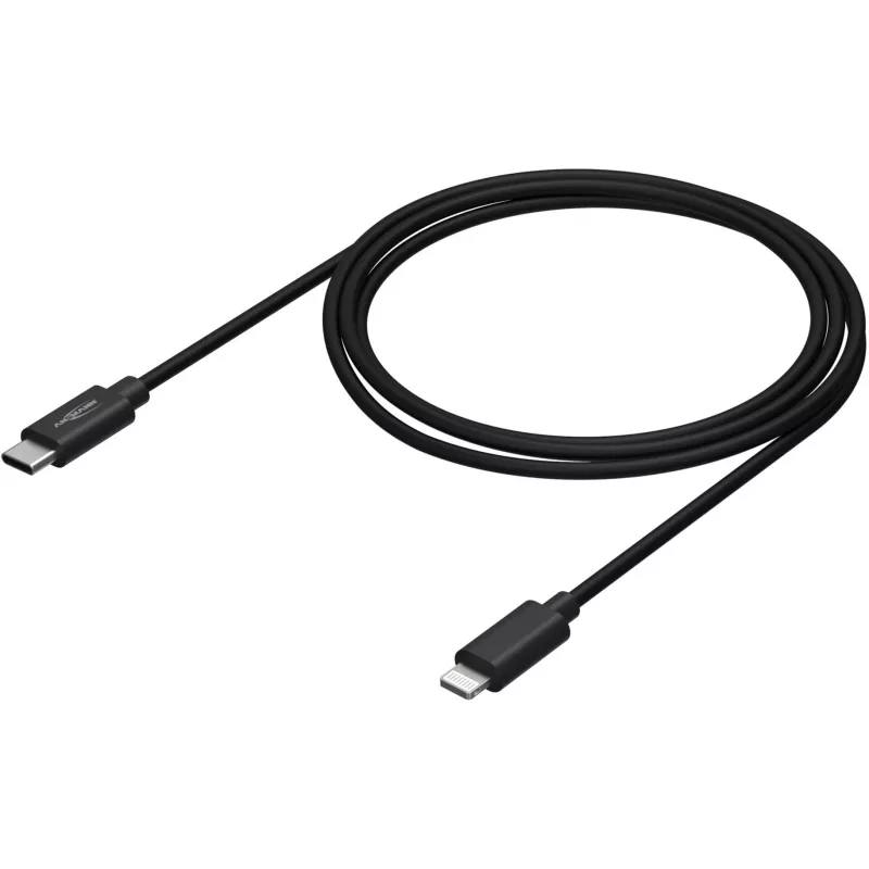 Mobile phone cable Ansmann 1700-0106 Black USB C Lightning 0.12 m