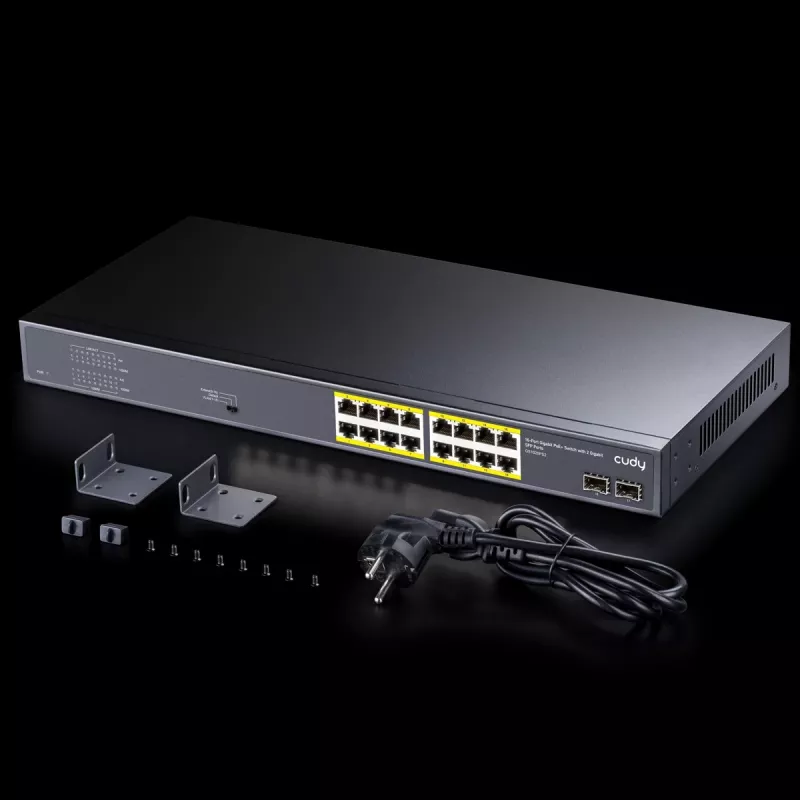 Cudy GS1020PS2 network switch Gigabit Ethernet 16 ports PoE