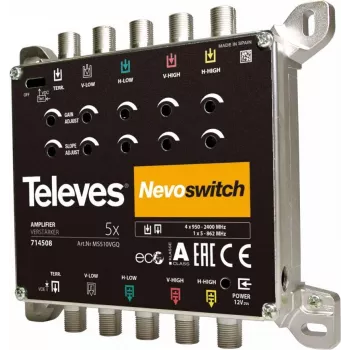 Satellite multiswitch Televes 714508 5 inputs 5 outputs