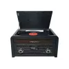 Turntable muse MT-115 W — black/gold, 33-45-78 RPM, J-shaped tonearm, rotary volume, 240V AC