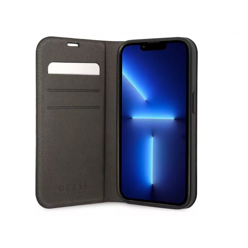 GUESS | Book Case | Apple | iPhone 14 Pro Max | Rubber/Silicone | Black