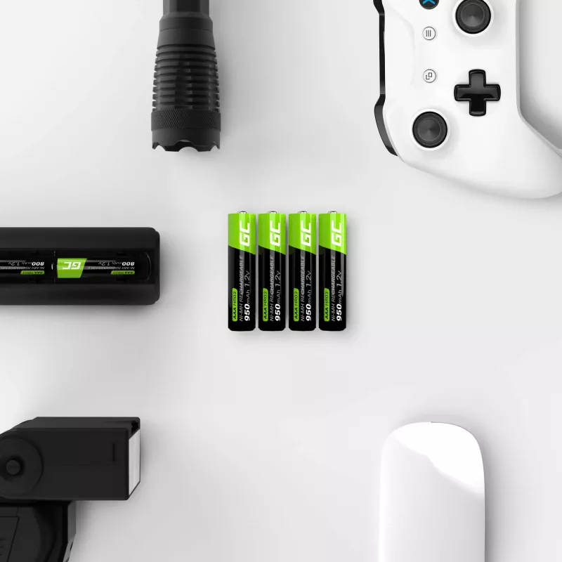 Rechargeable battery Green Cell GR03 AAA NiMH 1.2V 950mAh – 4-pack, blister