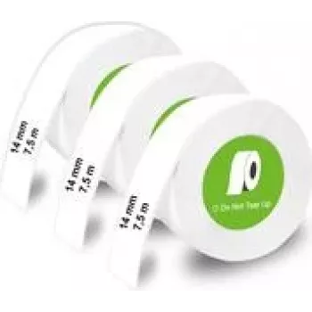 Label roll Olympia 6312 – 14 mm x 7.5 m, white adhesive paper labels